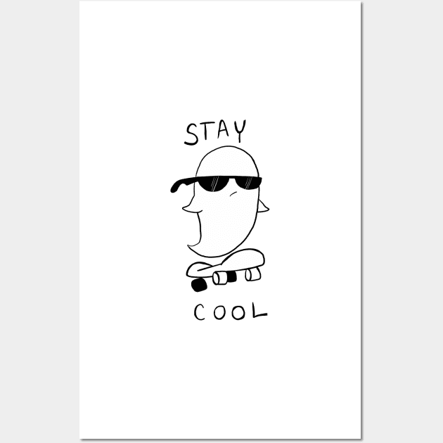 Stay Cool Ghost Wall Art by noodworth